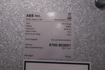 New | in-Stock ABB IRB 6700 Dye Sublimation Printers Pennsylvania US | Global Equipment International, LLC #1457215