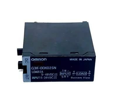 G3R-ODX02SN DC5-24,G3R-ODX02SN | Omron G3R-ODX02SN DC5-24 DC Output Relay Module, 2A 5-48VDC Load, 5-24VDC Input - New Other