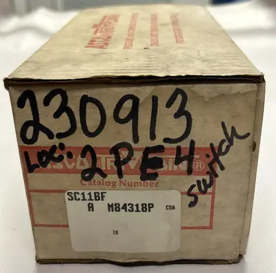 New | in-Stock ASCO SC11BF Miscellaneous Equipment (Electrical & Power) | Surplus Asset Holdings #1198223