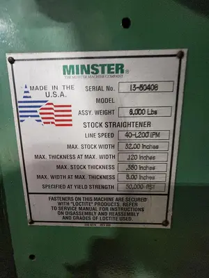 USED MINSTER MTT20-32S,