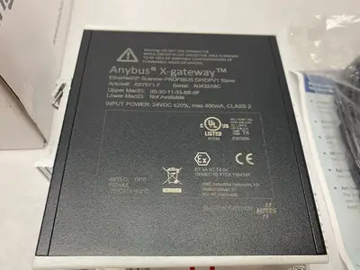 USED HMS NETWORKS ANYBUS X-GATEWAY – ETHERNET/IP SCANNER - PROFIBUS SLAVE