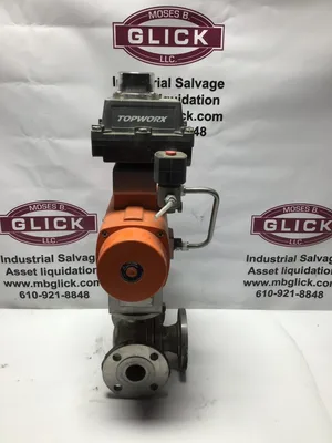 1.5” 3 way Stainless steel valve w/Bettis DXP actuator RPE0200U