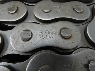 Tsubaki RS140-3-RP 3 Strand Roller Chain 1-3/4" Pitch Riveted 1" Roller 10 Feet