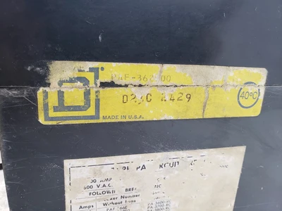 USED SQUARE D PAF362000