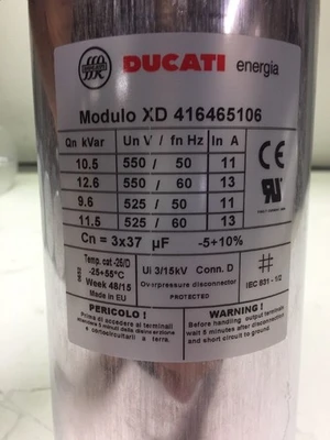 Lot Of 6 Ducati Energia Capacitator 416465106 -5+10% *Fast Shipping* Warranty!
