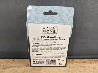 3 Complete Home 3-Outlet Wall Tap - Brand New