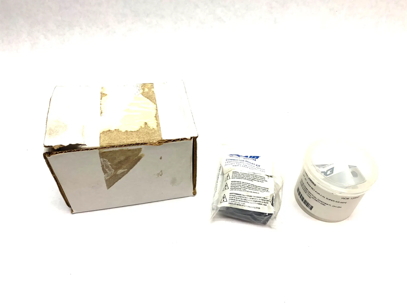New | in-Stock EXAIR STAINLESS STEEL SHIM & CONNECTOR SET FOR 3" SUPER AIR WIPE Connector Accessories | Maverick Industrial Sales #1112938
