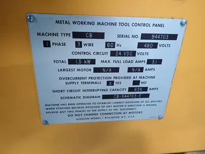 Used 2000 GLEASON PHOENIX CB Settings & Inspecting Gear Cutters Ohio US | HGR 24 #727091
