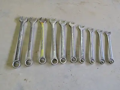 7/8" - 1-1/2" Combination Wrench Set (10pcs)