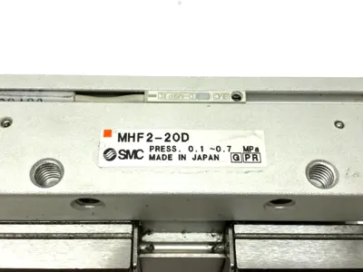 MHF2-20D | SMC  Low-Profile Pneumatic Gripper 2-Block 0.1~0.7MPa Press - Used