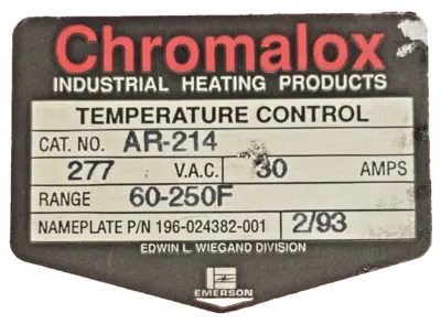 NEW CHROMALOX AR-214