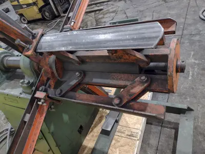 5,000 LB X 24" X 60" OD BRADBURY MOTORIZED COIL REEL UNCOILER: YOBRO #24950