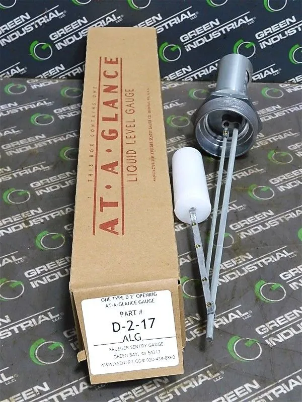 Krueger Sentry D-2-17 Krueger Sentry Gauge Type D 2" Opening 17" Depth Tank New NIB