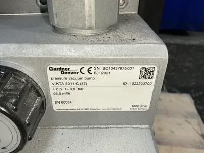 Used GARDNER DENVER VKTA 80/1 C (37) Pumps Ohio US | HGR 24 #1329496