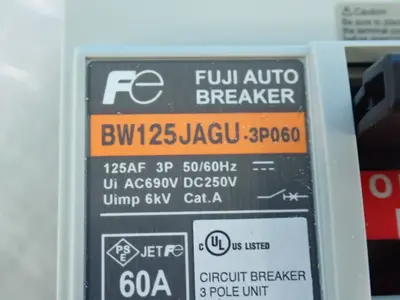 New | in-Stock FUJI ELECTRIC BW125JAGU Circuit Breakers | HGR 24 #731923