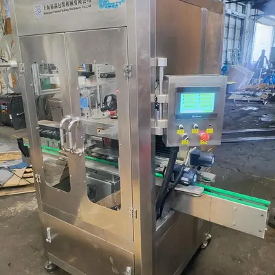 Used Shangai Yiman Shrink Sleeve Labeling Machine, Model TB-150
