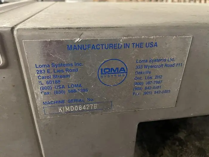 Used LOMA METAL DETECTOR MN: IQ Metal Detectors Ohio US | Regal Equipment Inc #219315