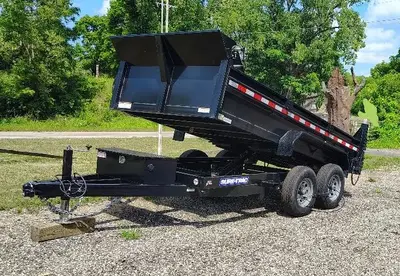 Used 2022 SURE TRAC 12 FOOT LOW PROFILE HOMEOWNER DUMP TRAILER Dump Trailers Michigan US | Proxy Equipment #1378403