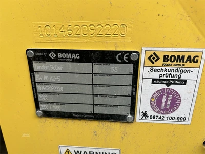 Used 2022 BOMAG BW80AD-5 Tandem Rollers New York US | Abele Tractor #1343114