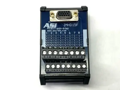 Used ASI Terminal Block Interface Module, D-Sub Female Connector 125V 2.5A Input / Output Modules Michigan US | Maverick Industrial Sales #1496170