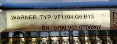 Warner AC Drive VF1104 ,G6,B13 1A