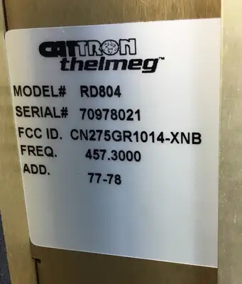 Used Cattron RD804 Industrial Controls South Carolina US | Palmetto Automation #1159775
