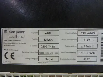 USED ALLEN BRADLEY 440L-M8200