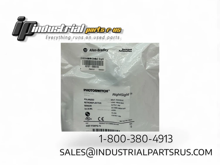 New | in-Stock ALLEN BRADLEY 42EF-P2MPB-F4 Photoelectric Sensors Kentucky US | Industrial Parts R Us Inc. #356999