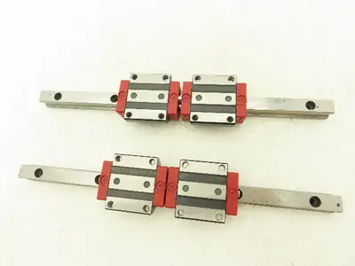 Schneeberger Linear Guide Bearing 2-Block Rail 15mm W 280mm Length Lot of 2