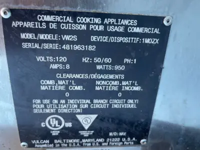 USED Vulcan NUMBER:
