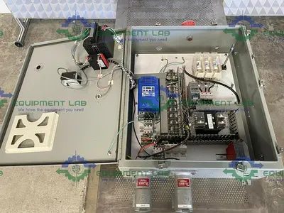 USED FUJI PHL11B12 PHL PAPERLESS RECORD & LENZE SMVECTOR ESV5 INVERTER IN ENCLOSURE