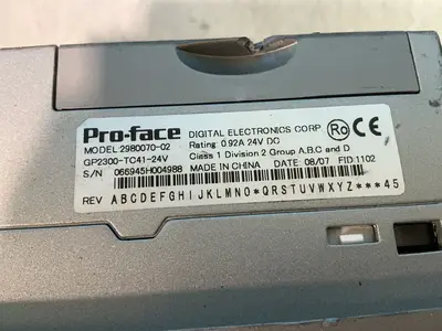 Used 2007 PROFACE 298007002 Automation Control (HMI) Ohio US | HGR 24 #1345191