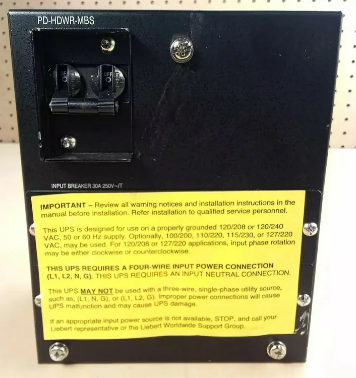 Used Liebert _UNKNOWN_ Circuit Breakers South Carolina US | Palmetto Automation #1166228