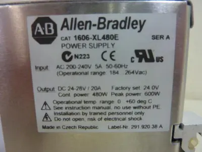 USED ALLEN BRADLEY 1606-XL480E SER A