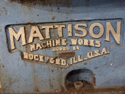36" X 50 HP MATTISON ROTARY SURFACE GRINDER: STOCK #23504