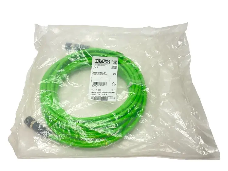New | in-Stock Phoenix Contact Network Cable M12 4-Pin 7m 1572799 Cable & Wire Michigan US | Maverick Industrial Sales #1391229