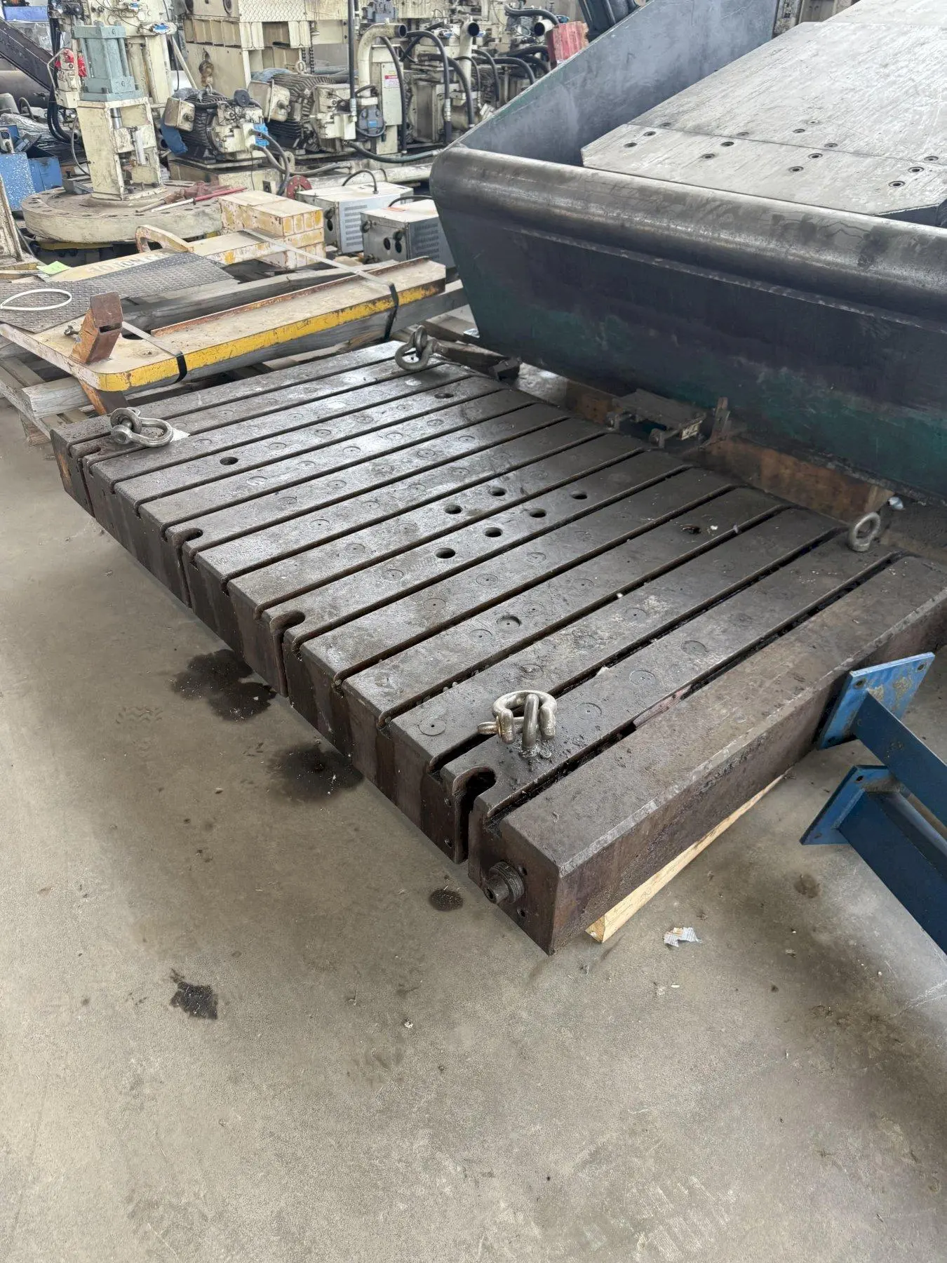 84" x 54" x 8-1/2" T-SLOTTED BOLSTER PLATE. STOCK # 1099725
