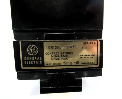 NEW GENERAL ELETRIC CR120B12002 RELAY SER.A