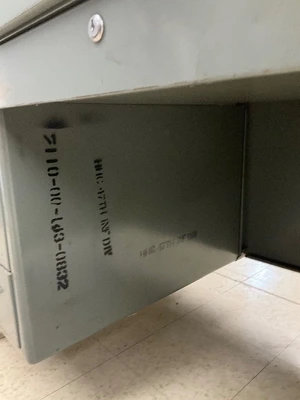 Metal office desk
