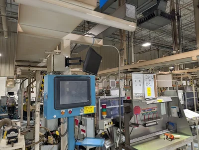 (2) Visual Inspection Tables W/ (2) Touchscreen Modules & (2) Acer Monitors