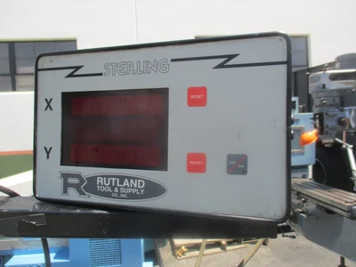 Frejoth (Bridgeport copy) milling machine w/ digital read out feed, 9" x42"table, 3 HP, R8 taper, 220V / 440V, impeccable
