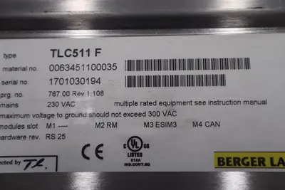 Bereger Lahr TLC511 F Servo Drive POSITIONING CONTROLLER 5 AMP STOCK B-716