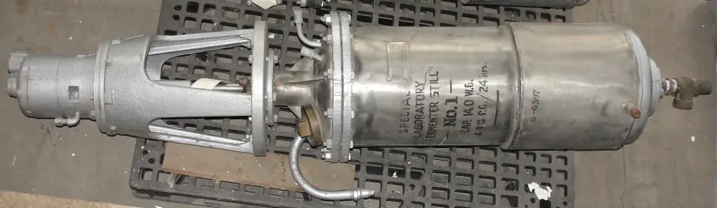 SPC3539  Distillation Column and Still 14 gallon Brighton Copper Works pot still 30 psi, Stainless Steel
