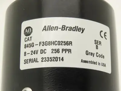 Allen Bradley 845G-F3G8HC0360R Absolute Rotary Encoder 3/8" Shaft 360PPR 	Ser B