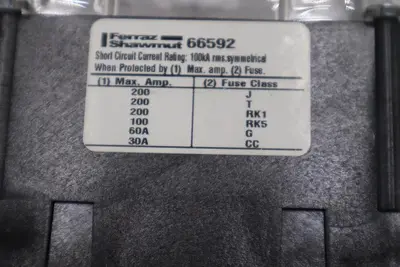 FERRAZ SHAWMUT 66592 600V DISTRIBUTION BLOCK STK H1735