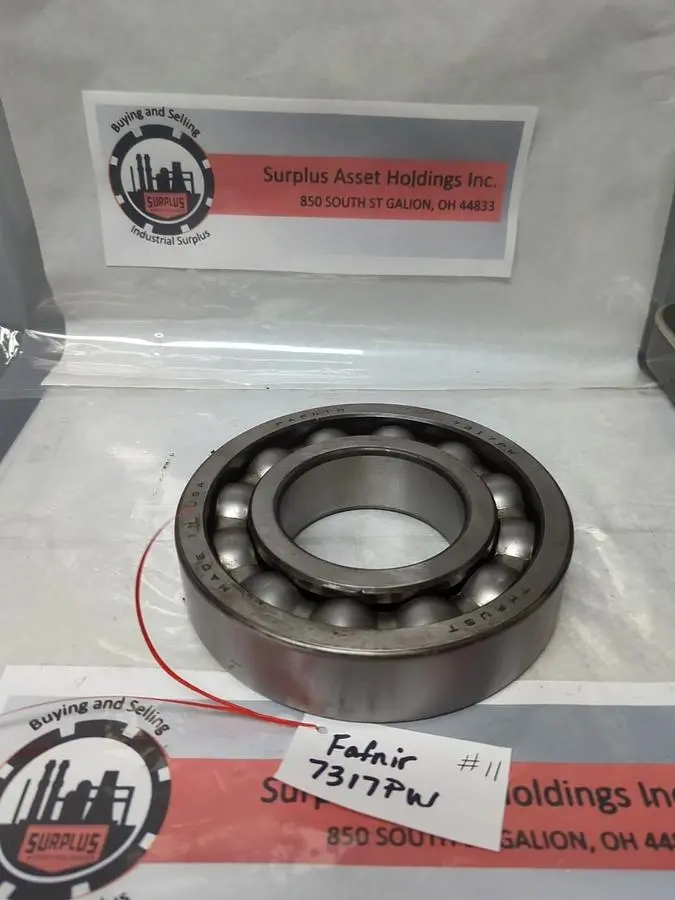 Used FAFNIR 7317PW Bearings | Surplus Asset Holdings #1198239