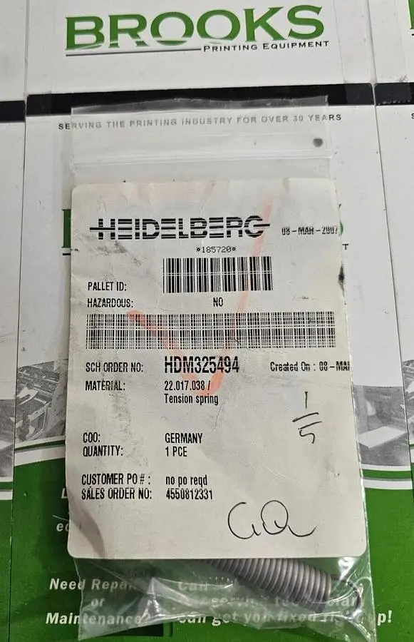 USED HEIDELBERG 22.017.038