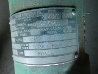 Fisher 1" 150 Class, Bronze Threaded Control Valve