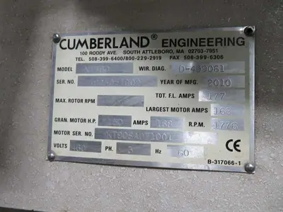 CUMBERLAND X1400 GRANULATOR Reprocessing Equipment, Granulators | Mark One Machinery (4)