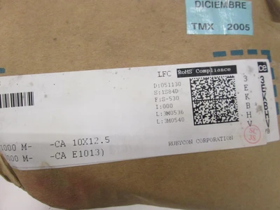 New | in-Stock RUBYCON _UNKNOWN_ Capacitors Texas US | OCO Industrial #1602107